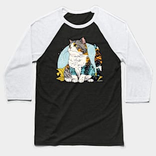 Beautiful Cat Vintage - Cat Lover Baseball T-Shirt